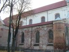 Mury kościoła pwz.Najświętszej Marii Panny przy ulicy Trockiej (Trakų g.)